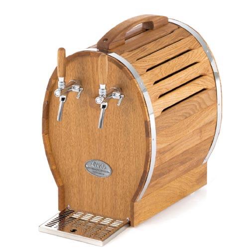 The Beverage Cooling Company - Lindr Soudek 50 oak wine cooler (front)